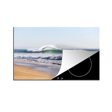 MuchoWow Tapis Plaque Induction Plage Vagues Mer Protection