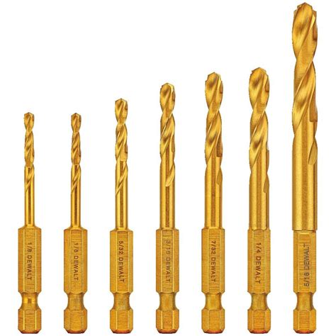 DeWalt Impact Ready Titanium Nitride Coated Drill Bit Set