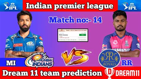 Mi Vs Rr Dream 11 Team Prediction Today Rr Vs Mi Dream 11 Fantasy Team Prediction 2024 Youtube