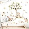 Grandora Waldtiere Wandsticker F R Kinderzimmer Wandtattoo B R Fuchs