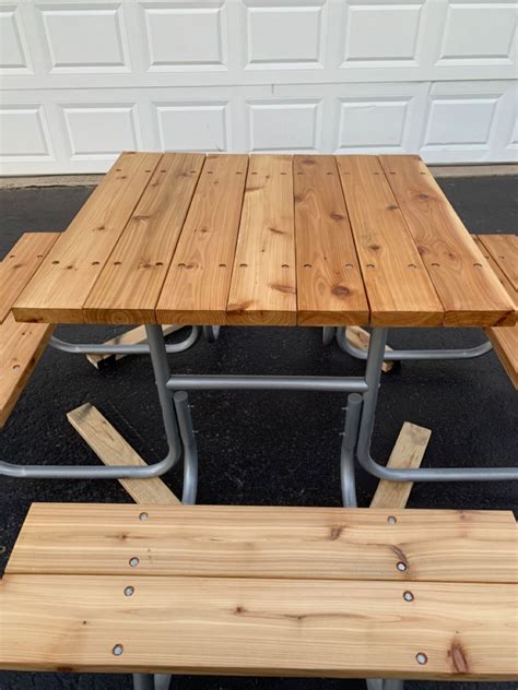 Handmade Picnic Table Picnic Table Table Home Decor