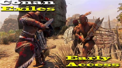 Conan Exiles Naked Barbarian Gameplay PvP YouTube