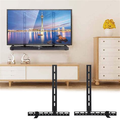 Universal Soundbar Speaker Tv Mount Non Slip Holder Stand Bracket For