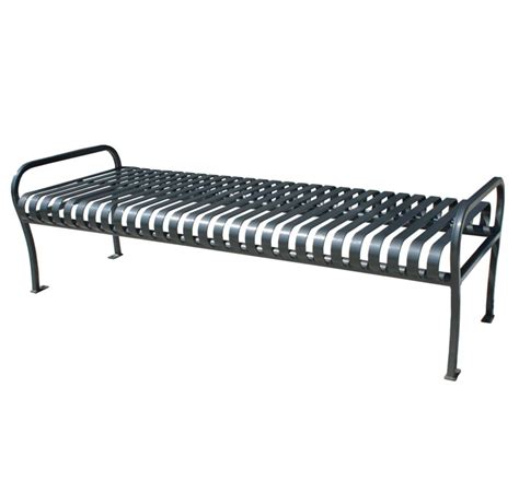 Paris 6 Ft Black Premier Backless Bench The Home Depot Canada