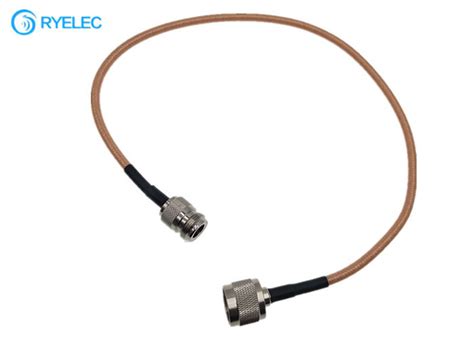 Rg Double Shielded Fep Jacket Rf Coaxial Cable With N Male To N