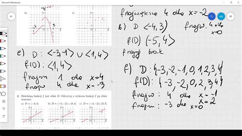 Odczytywanie W Asno Ci Funkcji Z Wykresu Poziom Rozszerzony Youtube