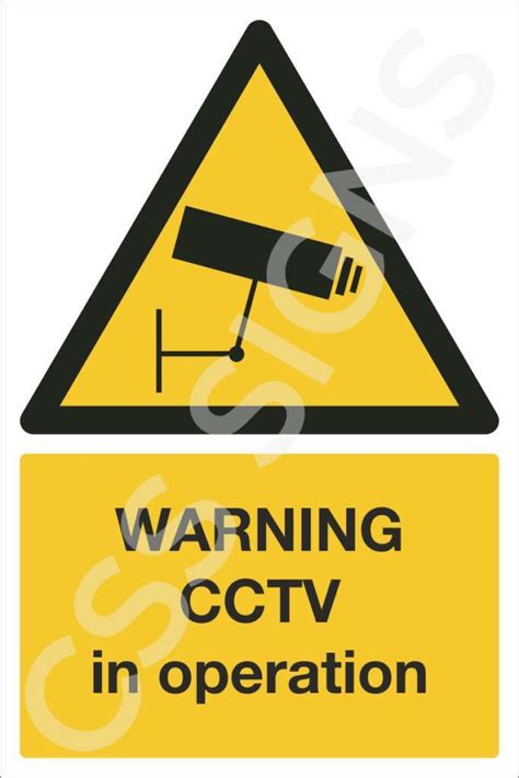 Warning Cctv In Operation Sign Sign Shop Ireland Css Signs