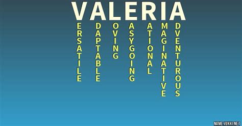 The Meaning Of Valeria Name Meanings