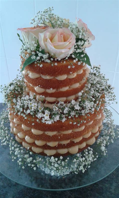 Naked Cake Wedding Cakes Food Wedding Gown Cakes Essen Cake Wedding