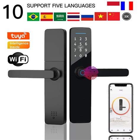 Phipulo Tuya Wifi Digital Electronic Smart Door Lock With Biometric