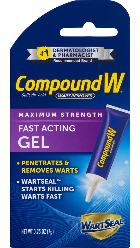 Compound W Maximum Strength Fast Acting Gel Wart Remover Oz