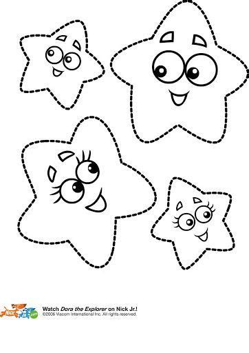 Dora Stars Printables (made stars with googlie eyes to hang from ...