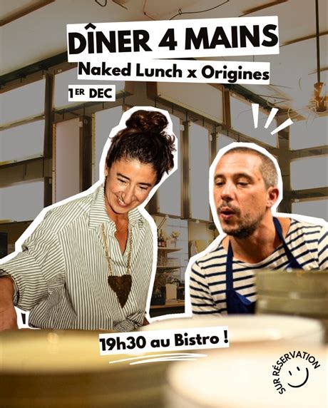 Dîner 4 mains Naked Lunch x Origines The Roof Rennes