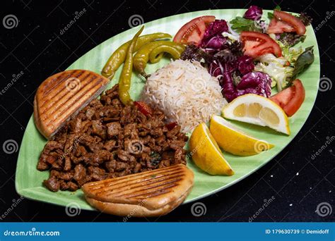 Turkish Kebab Plate Stock Image Image Of Traditional 179630739