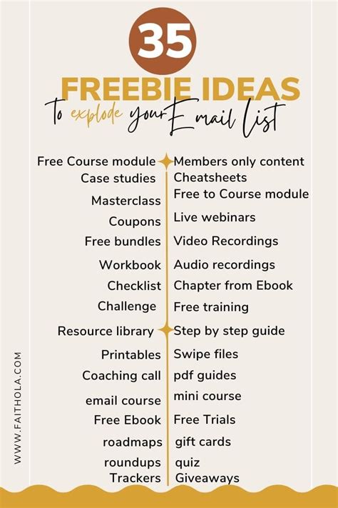 30 Ideas For Freebies Proven Strategies For Exploding Your Email List