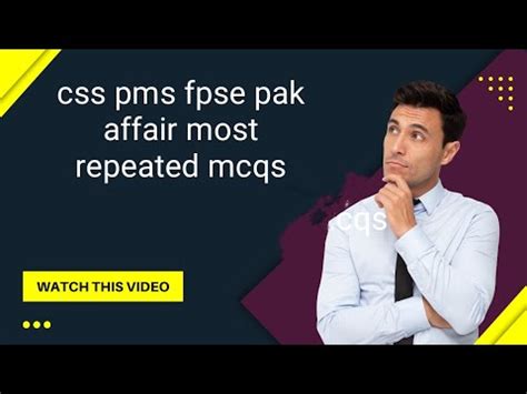 Pakistan Affair Mcqs Pakistan Affairs Most Repeated Questions