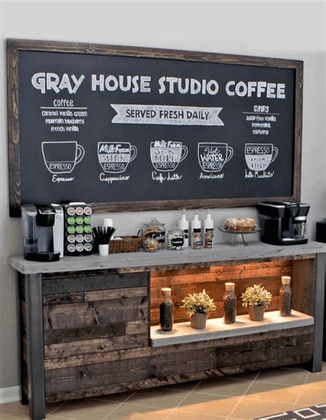 17 Easy Homemade Coffee Bar Plans