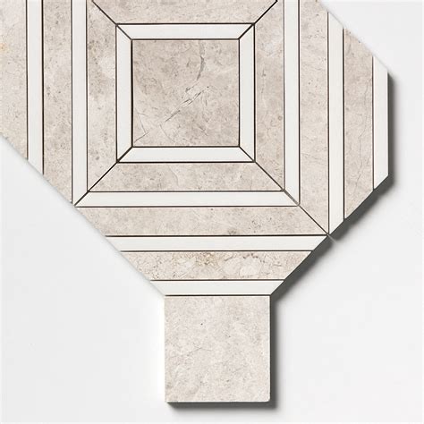 Aspen White Diana Royal Multi Finish Yildiz Marble Mosaic 8 13 1611