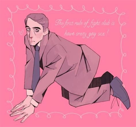 A Drawing Of A Man In A Suit And Tie On Pink Background With Words