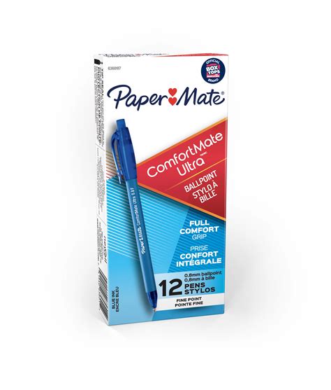 Paper Mate ComfortMate Retractable Ballpoint Pens Fine Point 0 8mm