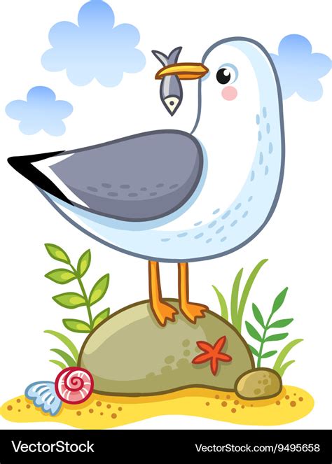 Cute Seagull Clipart