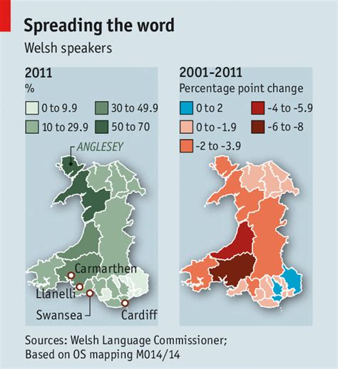 Welsh Language Map