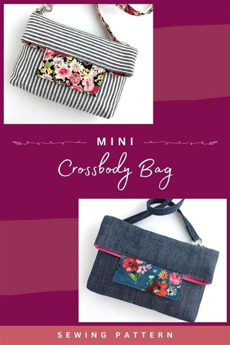Mini Crossbody Bag Sewing Pattern Sew Modern Bags