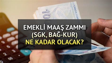 EMEKLİ MAAŞI ZAMMI SON DURUM GELİŞMELERİ Temmuz ayı SSK Bağkur emekli