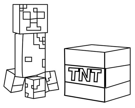 Angry Minecraft Creeper Coloring Page Free Printable Coloring Pages