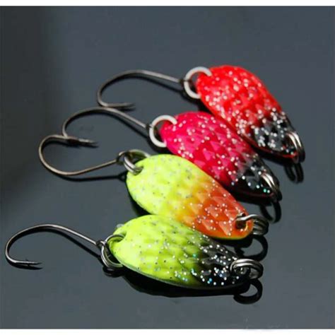 4pcs 3g Brand Spoon Fishing Lure Multi Colors Hard Fishing Spoon Lure