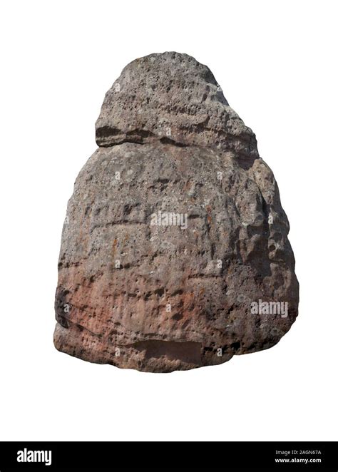 Rock Isolated On White Background Stock Photo Alamy