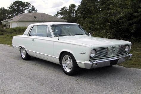 1966 Plymouth Valiant Custom 2 Door Hardtop Front 34 125350