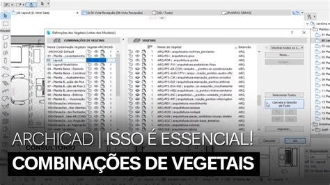 Archicad Combina Es De Vegetais Isso Essencial Youtube