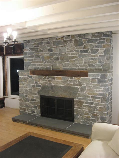 Fireplace Stacked Stone Veneer