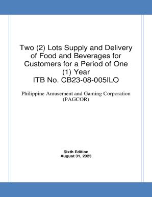 Fillable Online Supply And Delivery Of Two 2 Lots 2024 Pagcor