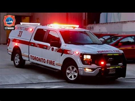 NEW Responding Toronto Fire District Chief 33 2024 YouTube