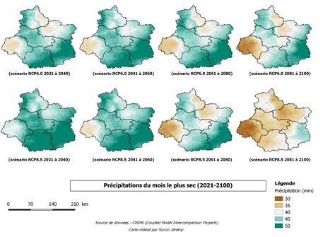 Projections climatiques sur la région Centre Val de Loire 2100