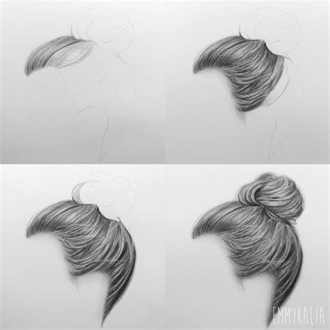 Video How To Draw A Realistic Hair Bun Step By Step Https