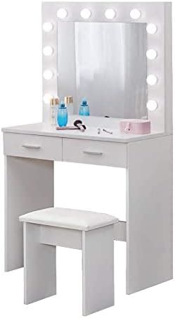 Vasagle Coiffeuse Grand Miroir Led Luminosit R Glable Table De