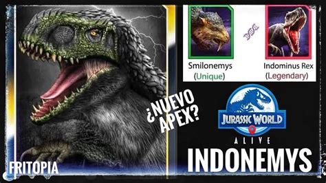 🚨¡indonemys ¿apex Fusionable🚨 Foto Stat Resistencias Ataques No Oficial Jurassic World