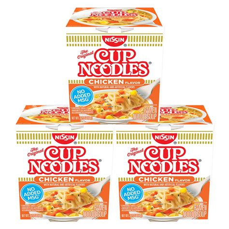 Ct Nissin Cup Noodles Chicken Flavor Ramen Noodle Soup Oz