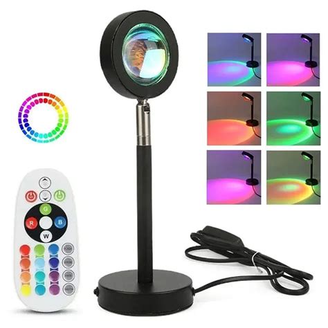 Лампа Sunset Lamp для селфи "эффект солнца" 16цветов(проекционная лампа ...