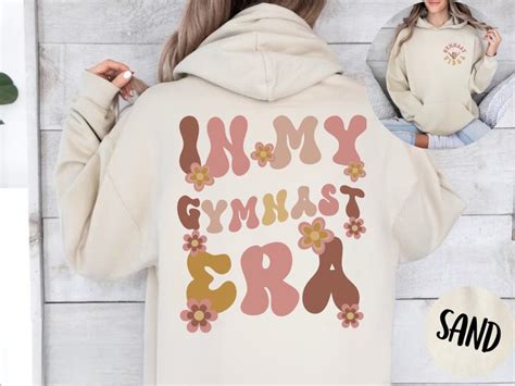 In My Gymnastics Era Words On Back Hoodie T For Gymnast Coach Shirt