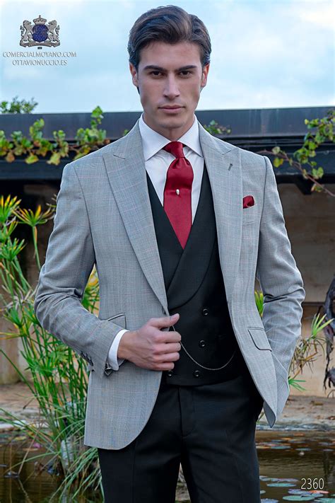 Traje Gris Pr Ncipe De Gales Mario Moreno Moyano Wedding Suits