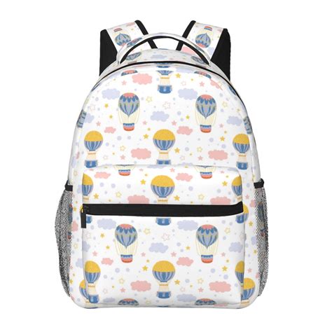 Fotbe Hot Air Balloon Mochila Casual Con Estampado Para Escuela Viajes