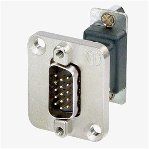 NEUTRIK NADB15MF D SUB 15 Pin Male Female Panel Mount Feedthrough