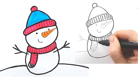 COMO DESENHAR BONECO DE NEVE FÁCIL DESENHOS FÁCEIS DE NATAL YouTube