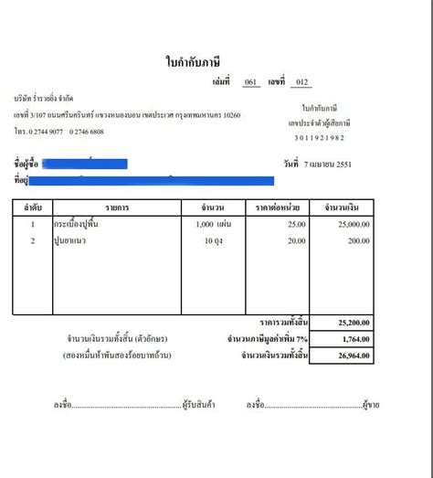 รวมกัน 97 ภาพ ฟอร์มใบเสร็จรับเงิน บุคคลธรรมดา อัปเดต