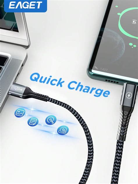 Eaget C Ble De Charge Rapide Usb Type C Eaget M En Nylon