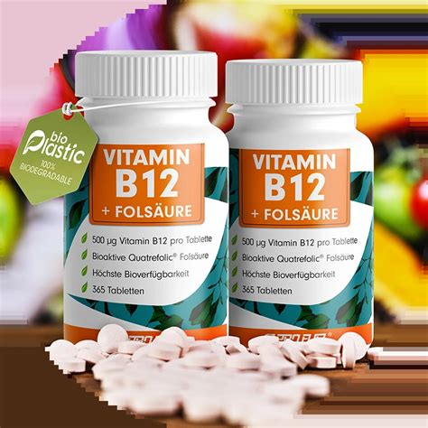 Vitamin B12 Bioaktive Folsäure 365 Tabletten